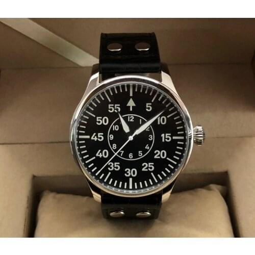 Sapphire crystal 44mm GEERVO Switzerland C3 luminous Japanese NH35A Automatic mechanical movement pilot mens watch 15-20