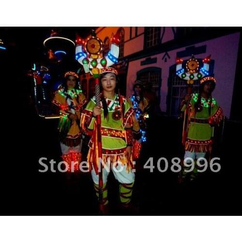 LED luminous dress for performance/Carnival dress/Light-up costumes/Amusement park series 06
