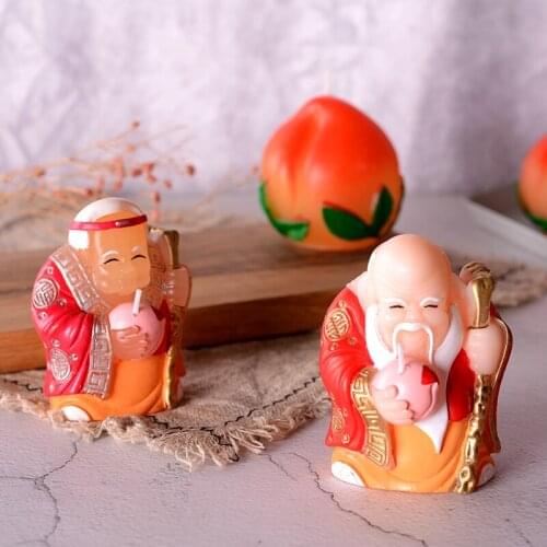 Birthday Cake Decoration Creative Shou Gong Shou Po Shou Tao Chinese Style