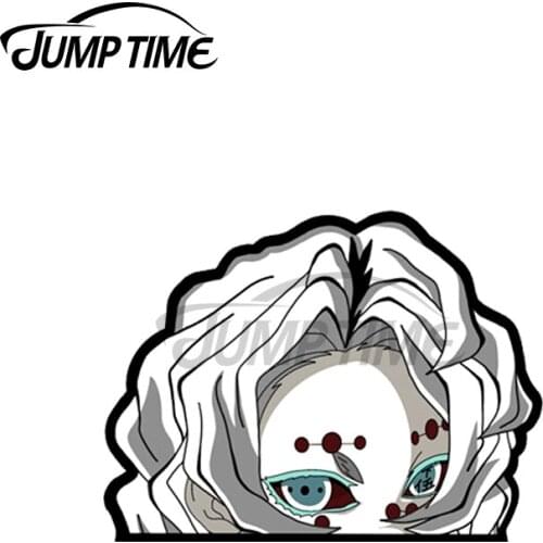 Jump Time 13 x 11.8cm For RUI Anime Cool Peeker Car Stickers and Decals Creative JDM Funny Decor Vinyl Waterproof Trunk Car Wrap