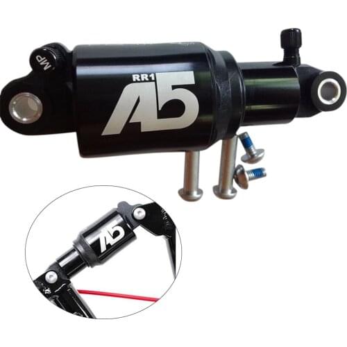 Bike Rear Shock Absorber 125/150/165/190mm Dual/Solo Air Chamber Pressure Vibration Dampening Device for Mountain Road Bike MTB