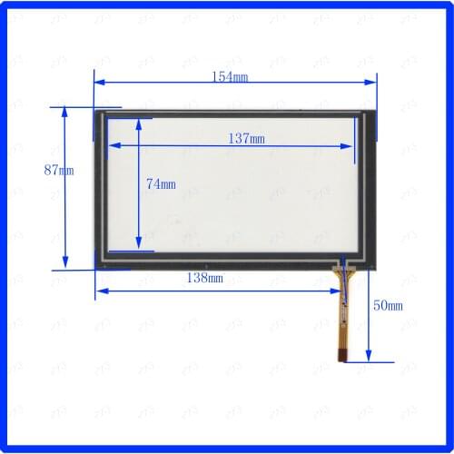 ZhiYuSun XWT1502 this is compatible 154*87 6.2 Inch Touch Screen for GPS the GLASS is for tble compatible 154*87mm