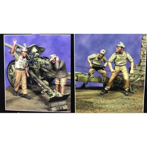 1/35 Resin Figure Model Kit Unassambled Unpainted 617+663(NO The gun)