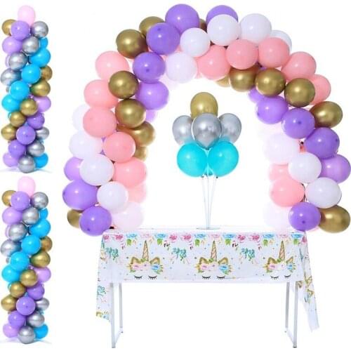 1set Balloons Arch Balloon Column Stand Stick Balloon Table Stand Birthday Party Decorations Kids Adult Wedding Backdrop Decor