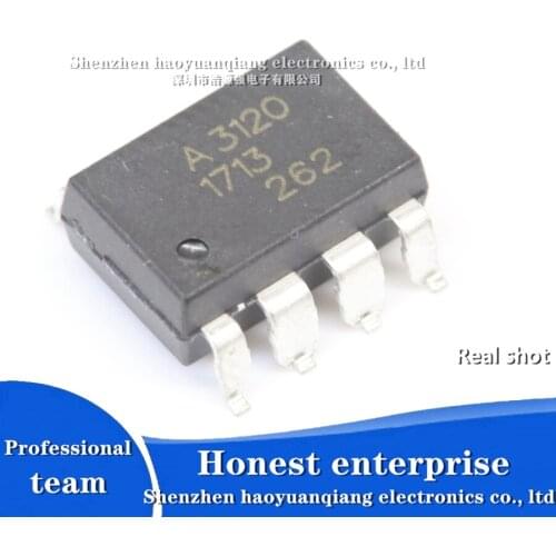 1PCS HCPL-3120-500E Silk screen A3120 SMD-8 IGBT drive photocoupler