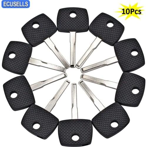 10 Pcs/Lot Transponder Key Shell Case Fob Car Key Housing Cover for Mercedes Benz HU64 Uncut Blade