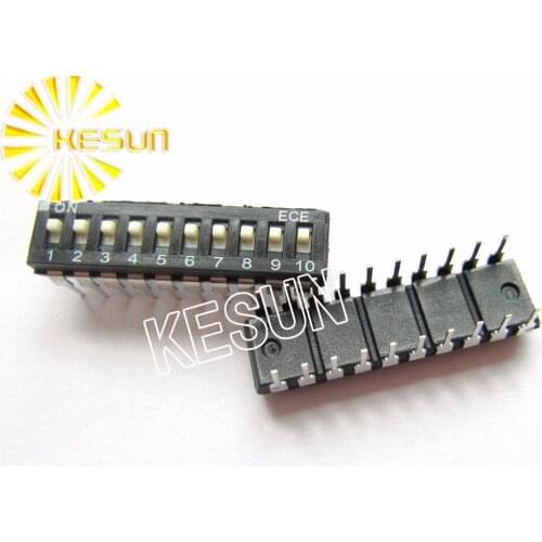 100% Original EAH110 10 Position 2.54mm IC type Black DIP Switch EAH110EZ x 100PCS