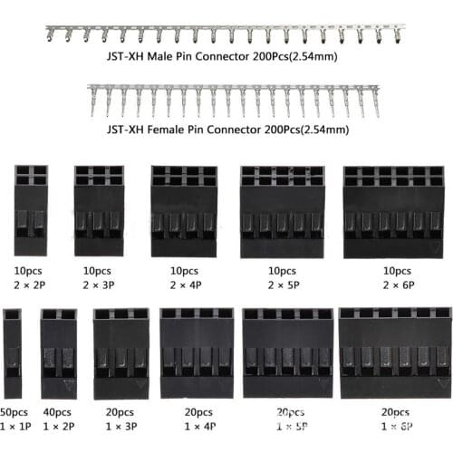 1450PCS/ 620PCS 2.54mm Dupont Connector Kit PCB Dupont Cable Jumper Wire Headers Male Female Pins Housing Terminal Connector