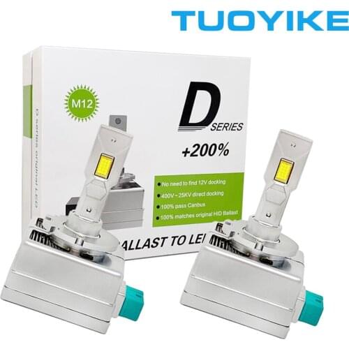 2PCS Non-Destructive D5S D8S M12 LED Headlight Lamp Bulb D1S/R D2S/R D3S/R D4S/R With CANBUS Error Free 90W 20000LM Super Bright