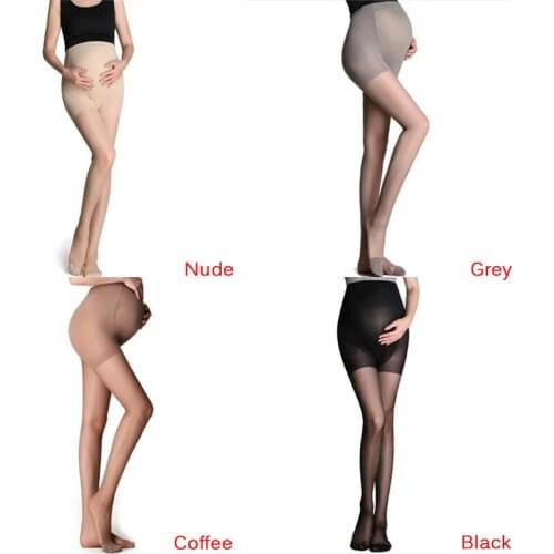 4Colors Adjustable High Elastic Leggings ummer Maternity Pregnant Women Pregnancy Pantyhose Ultra ThinTights Stockings