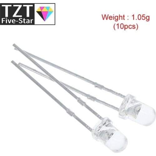 5Colors x20pcs =100pcs F3 Ultra Bright 3MM Round Water Clear Green/Yellow/Blue/White/Red LED Light Lamp Emitting Diode Dides Kit