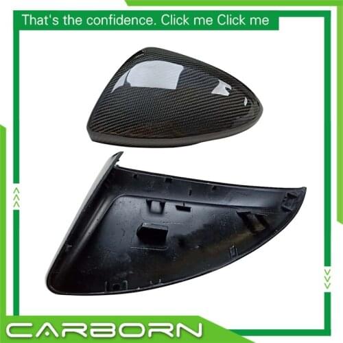 For-Buick Regal 2017-on Restyling Add on/1:1 Replacement Type Gloss Black Carbon Fiber Mirror Cover Body Side View Mirror Caps