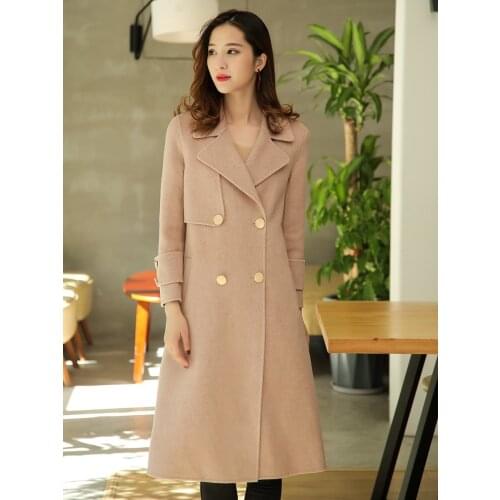 Double Side Wool Coat Female Korean Jackets 2020 Autumn Winter Jacket Women Woolen Coats and Jackets Women Outwear MY