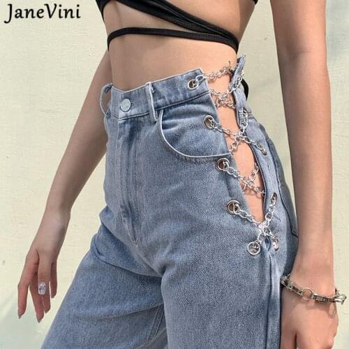 Женские прямые джинсы JaneVini China At AliExpress