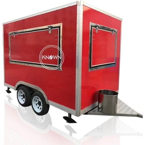 Square shape mobile food cart hot dogs ice cream carts for sale food cart on sale