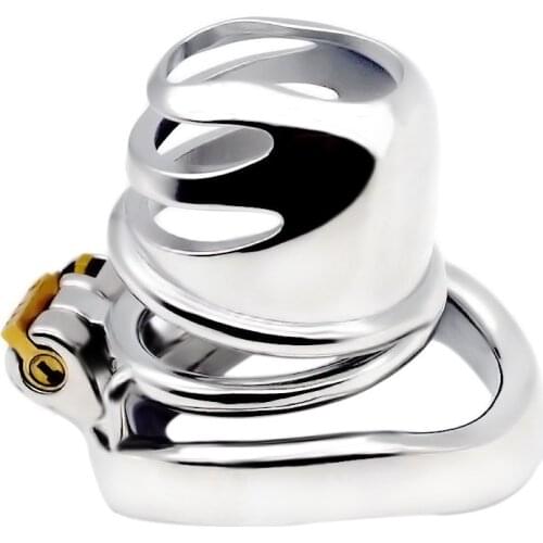 Small large stainless steel cage Bird Chastity Device metal penis lock cock ring slave bondage restraint BDSM sex toy for men