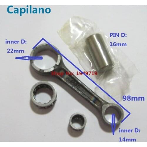 Motorcycle AD50 crankshaft crank rod / connecting rod / conrod for Suzuki 2 stroke 50cc AD 50 engine parts