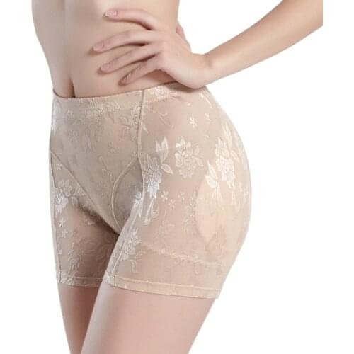 Silicone Padded Panties Shapewear Bum Butt Hip Enhancing Knickers Safety Panty Sexy Lingerie Women Underwear Jumpsuit Pajamas