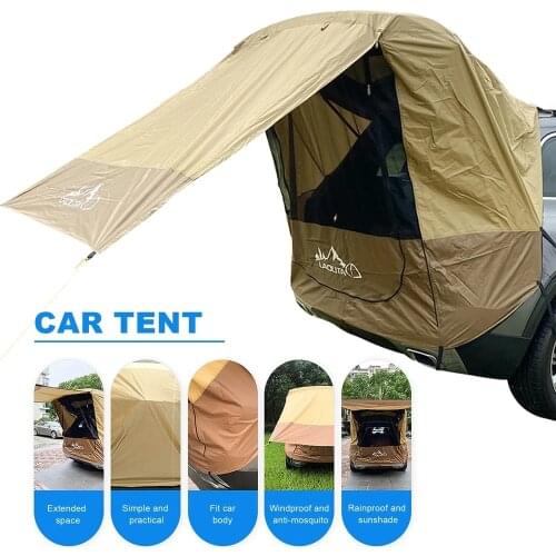 Car Trunk Tent Shelter Shade Camping Side Car Roof Top Tent Portable Simple Motorhome For Self-driving Tour Barbecue Camping