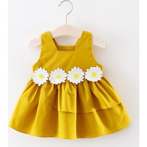 Summer New Korean Style Girls' Lace Skirt Sleeveless Dress Childrens Vest Dress Boutique Childrens Clothing