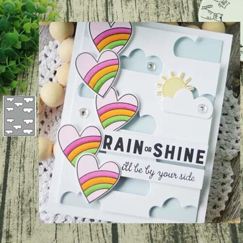 Cloud background board METAL CUTTING DIES Stencil Scrapbooking Photo Album Card Paper Embossing Craft DIY
