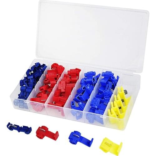 30/75PCS Scotch Lock Crimp Terminals Electrical Cable Connectors Fast Quick Splice Lock Wire Terminals Crimp