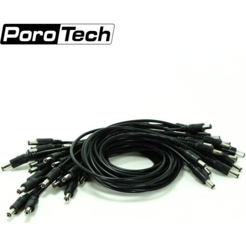 Wholesale 5.5 x 2.1mm DC Jack Male to Male CCTV Adapter Connector Cable 50cm DC Power Cord Extension Cable for CCTV Camera
