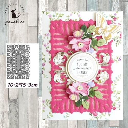 Panalisacraft Lace Background Metal Cutting Dies Craft Dies Scrapbooking Card Making Album Embossing Stencil Die Cut Decoration