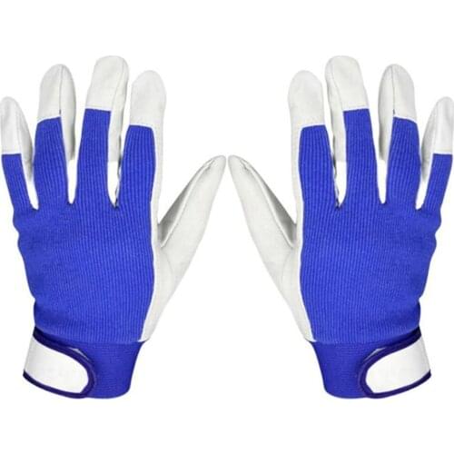 2Pcs Mechanical Work Welding Faux Leather Anti-static Non-slip Car Repair Gloves Mechanic Gloves Leather Work Gloves Mechanic