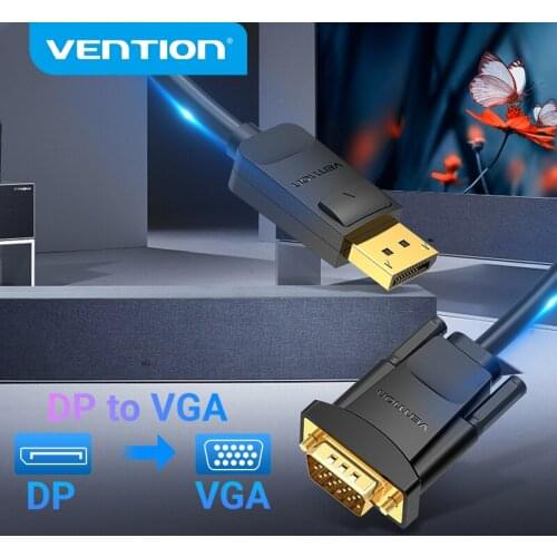 Vention Displayport to VGA Cable 1080P DP to VGA Converter Male to Male for Laptop Projector Monitor Display Port to VGA Adapter