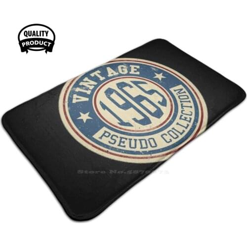 Vintage Retro Classic 1965 Pseudo Soft House Family Anti-Slip Mat Rug Carpet Retro 1960S Eighties 60S Vintage Old School Arcade