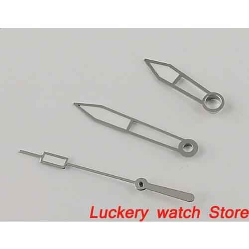 Silver colour watch hands Green luminous Suitable for 2824 2836 Automatic Movement-Z08