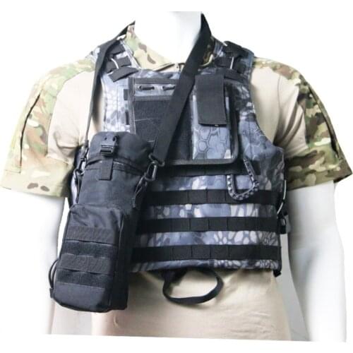 TAK YIYING Outdoors Sports Molle Gear Zipper Water Bottle Pouch Kettle Waist Shoulder Bag