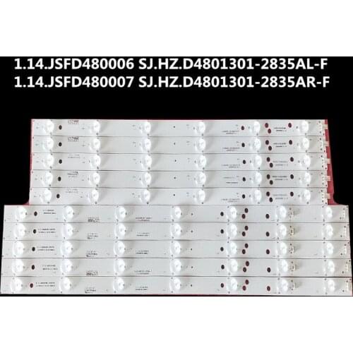 LED Backlight strip for STV-48LED15 SJ.HZ.D4801301-2835AL-F SJ.HZ.D4801301-2835AR-F screen LSC480HN05-K01 LSC480HN05-W02