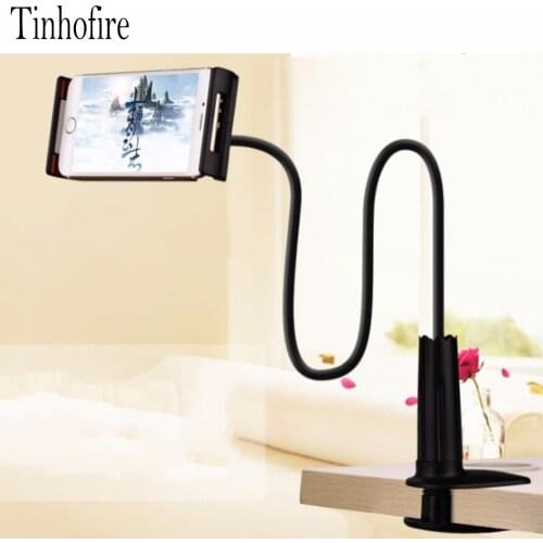 Tinhofire Black 70CM Long Arm Tablet PC Mobile phone holder stand lazy tablet mount bracket for 4-10.6 inch Ipad Tablet iphone