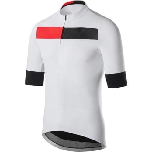 Half Zipper Cycling Jersey Short Bicycle Shirt Bike Kit Wear Clothing New Sleeve Team Motocross Mountain Jacket Sports Tight Top