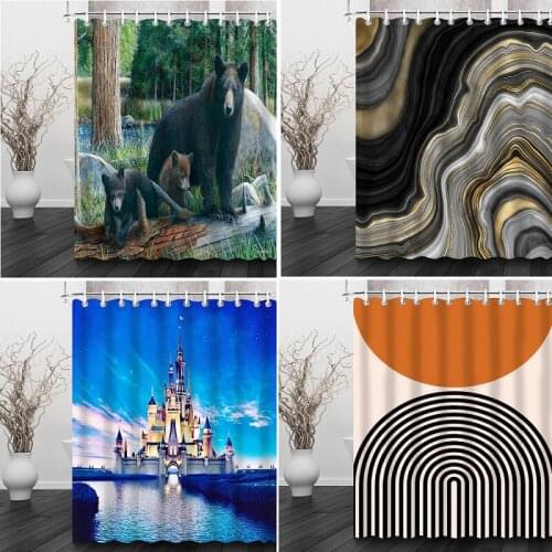 Beautiful scenery shower curtain set curtains curtain shower curtains curtain curtains shower curtain Bathroom curtain Bathroom