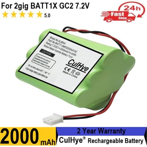 Culhye Replacement Battery for 2Gig BATT1, BATT1X, BATT2X, 6MR2000AAY4Z, GC2 2GIG-CNTRL2 2GIG-CP2, Go Control Panel Alarm System