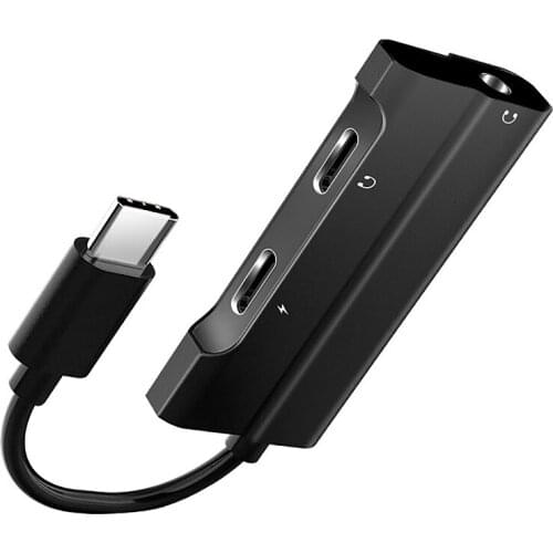 3 in 1 USB-C PD Adapter Cable 3-In-1 Digital Audio Cable Type C Headset 3.5mm Pd Fast Charging