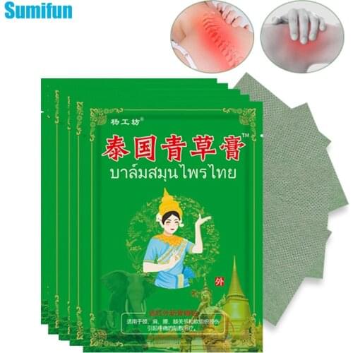 8pcs Thailand Herbal Analgesic Patch For Arthritis Rheumatism Muscle Joints Soreness Sprain Sticker Pain Relief Medical Plaster