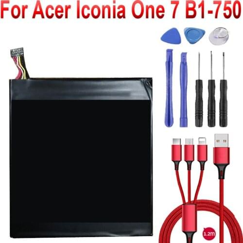 3520mah AP14E8K battery for acer Iconia One 7 B1-750 batteries +USB cable+toolkit