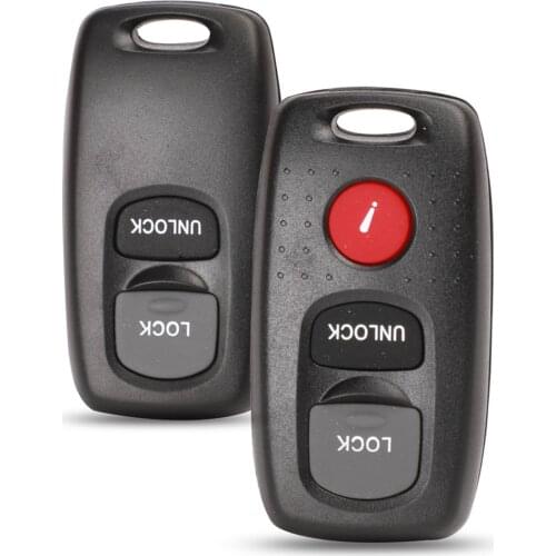 Kutery 10pcs/Lot Car Key Shell For Mazda 2 3 323 626 2/3Buttons With Uncut Blade Blank Original Keyless Go Remote Key Cover Case