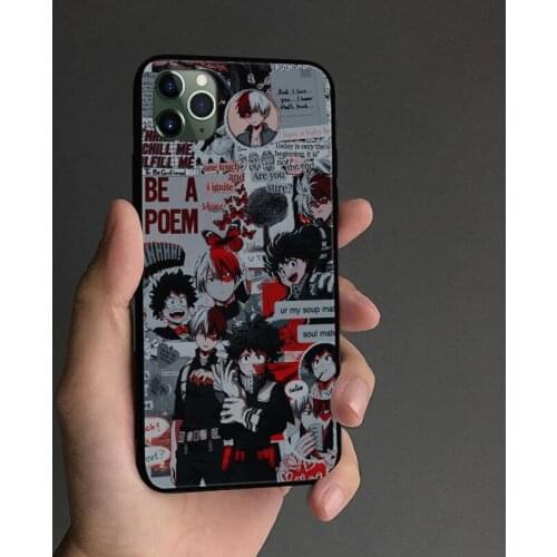 Midoriya Izuku Todoroki Shouto Phone case cover shell For iPhone 6s 7 8 Plus X XR XS 11 Pro Max Samsung S Note 8 9 10 20 Plus