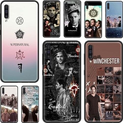 Black Case For Samsung A90 5G A80 A70s A70 A60 A50s A50 A40 A30s A30 A20s A20 A20e A10s A10 A10e Coque Supernatural TV Show