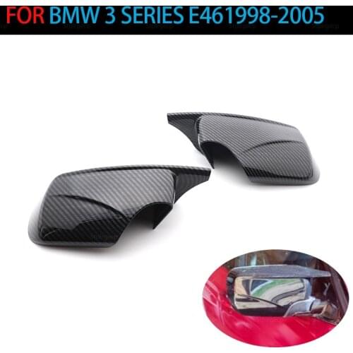 For car BMW E46 1998-2005 3 series 51168238375 L/R car rearview mirror cover carbon fiber car Car decoration accessorie