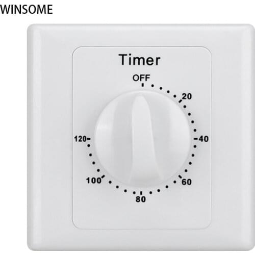 10A 120Min Electronic Countdown Timer Switch Digital Timer Plug Control Switch Socket AC 220V Light Switch Cover Plate Home