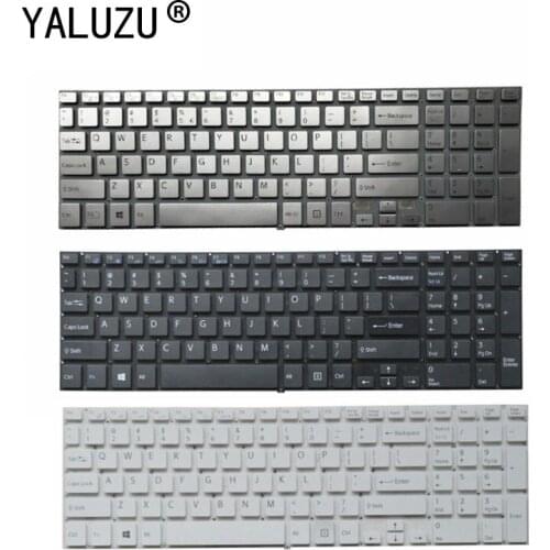 YALUZU NEW US without frame Laptop Keyboard for Sony VAIO SVF152A29V SVF152C29V SVF1521Q1RW FIT15 SVF152 SVF153 SVF1541