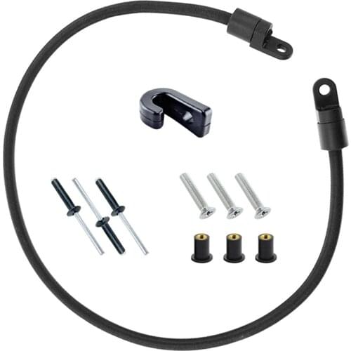 Kayak Paddle Keeper Marine Bungee Paddle Holder Kit Canoes Paddle Clip Boats Rigging Accessories with J Hooks and Screws Rivets