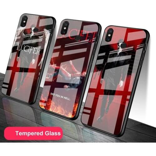 Lucifer TV Series Tempered Glass Phone Case For Redmi Note 5 6 7 8 9 Pro Note8T Note9S Redmi8 9 Cover Shell