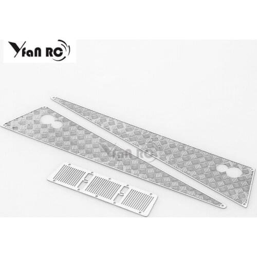 The metal anti slide plate of engine hood is suitable for 1 / 10 RC Remote Control tracked vehicle traxxas trx-4 G500 trx6 g63